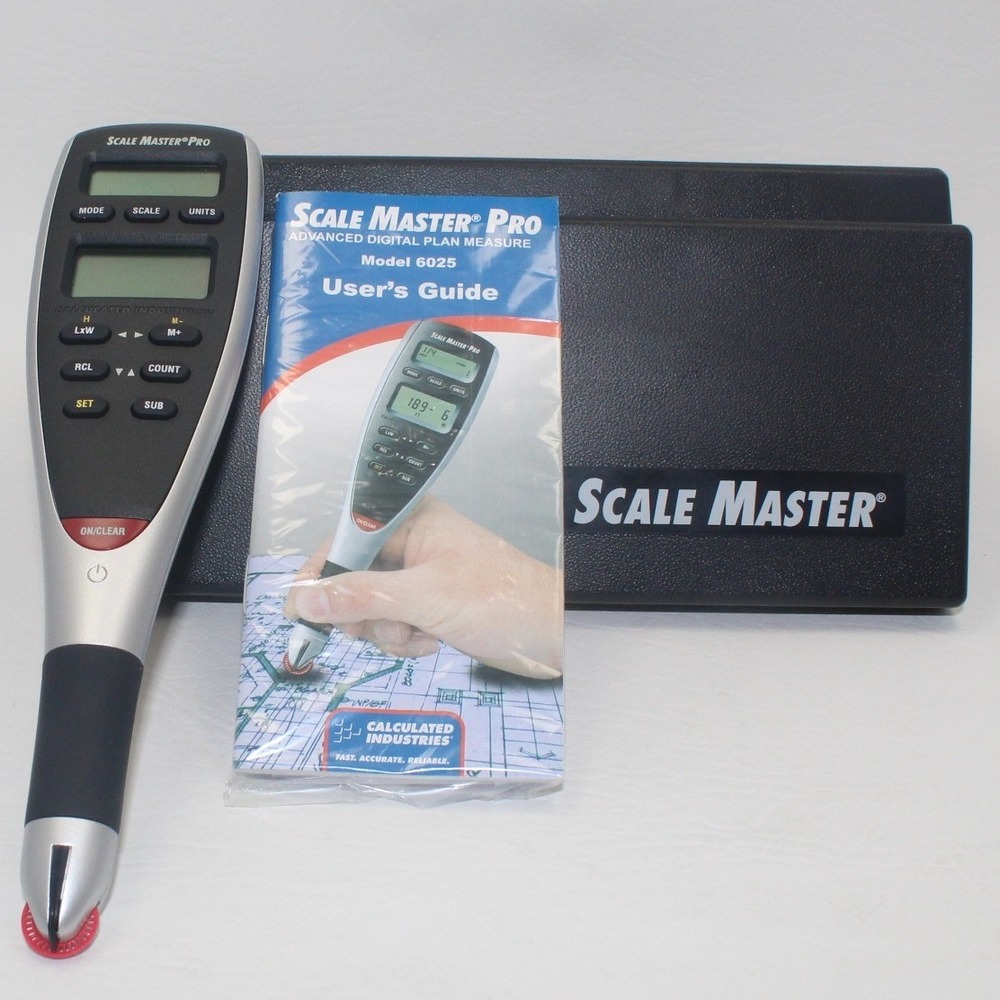 Scale Master Pro Model 6025 Advanced‎ Digital Plan Measure with Case User Guide